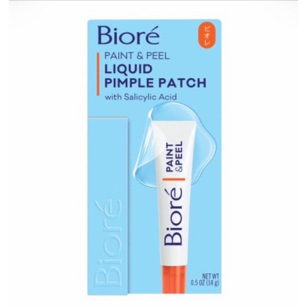 Biore Paint & Peel Liquid Pimple Patch 1% Salicylic Acid 0.5oz Acne Treatment